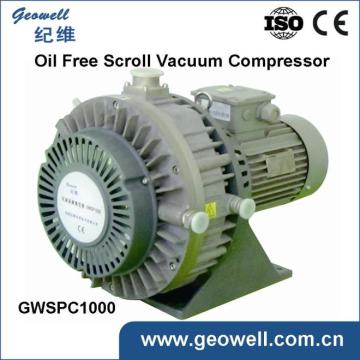 Oil free scroll vacuum compressor