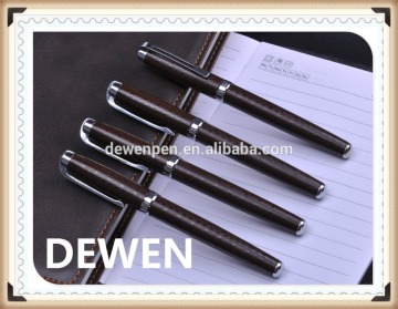 high level leather pen,regal leather roller pen,superior quality metal gift pen