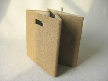 the new style cheap folding jute storage box