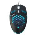 8000DPI Wired Hole Gaming Mouse With Fan Programming
