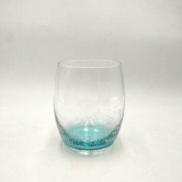 high quality goblet stemless wine glass with bubble