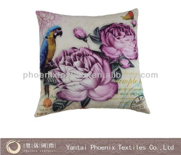 fancy indian printed fabrics wholesale rose decoration pillow case