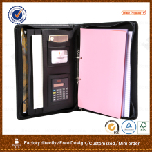 hot sale zip closure portfolio folder &file folder&leather folder