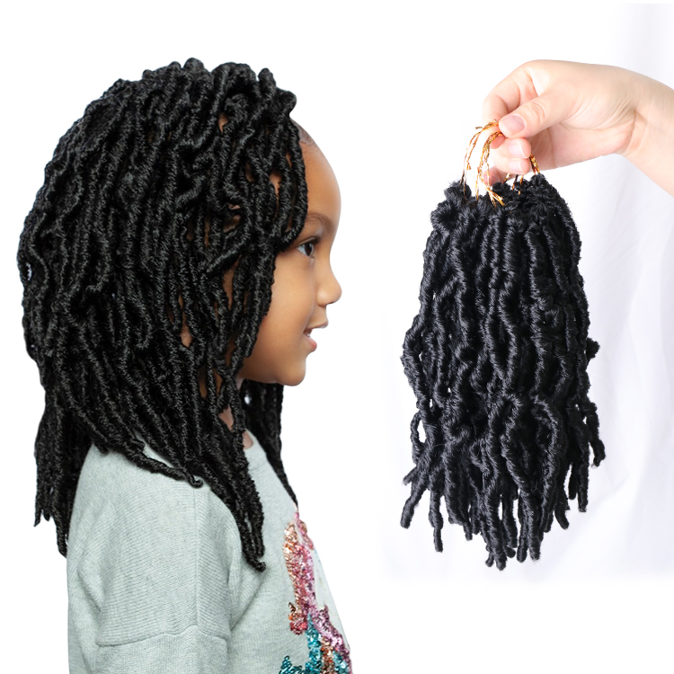 Julianna Kids Hair Extensions Bulk Wholesale Mixed Girls Soft Locs Crochet Kids School Hair For Kid Curly Hair