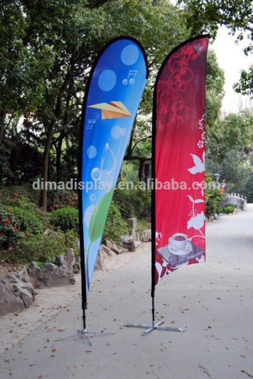 240*110cm flying banner with flag poles