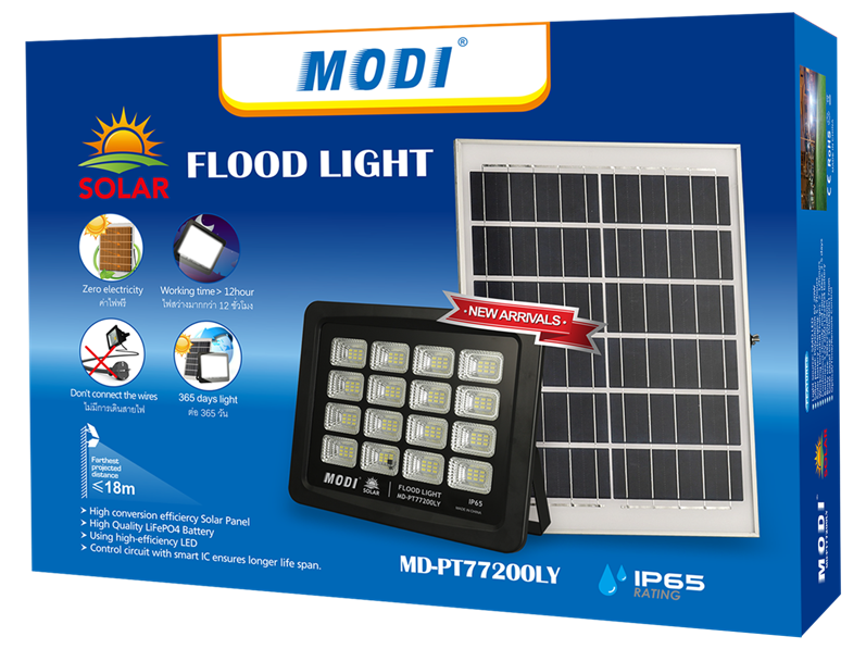 LED solar flood light 200W