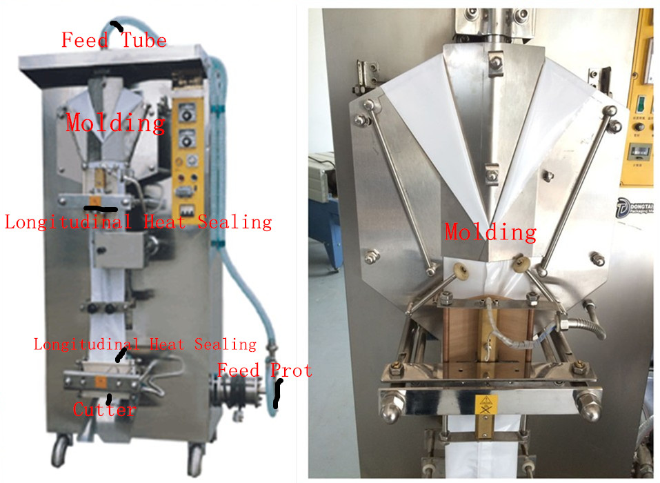 Semi Automatic ice cube bag filling packing machine