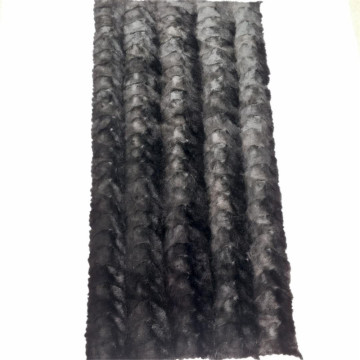 Top quality Natural sheared back paw mink fur plate