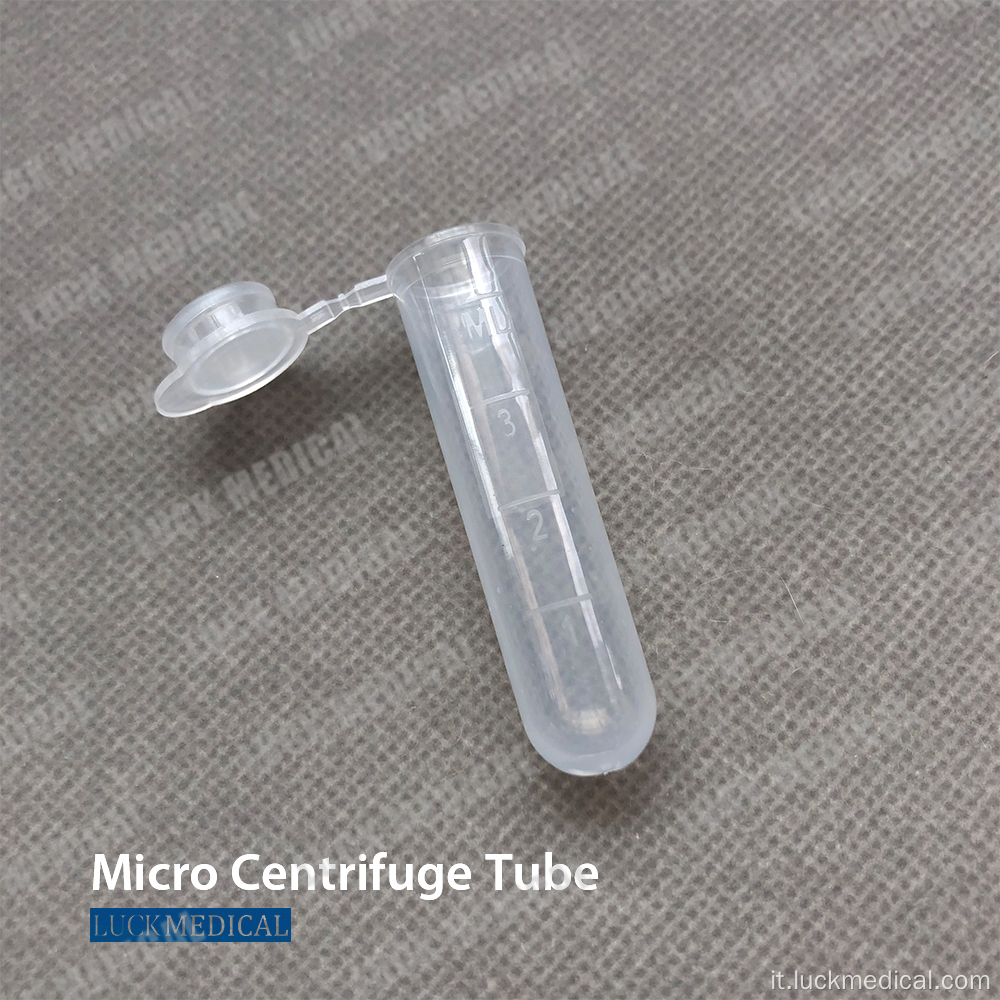 Tubo di micro centrifuga in plastica