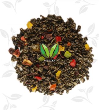 milky blueberry fruit flavored flavour green tea