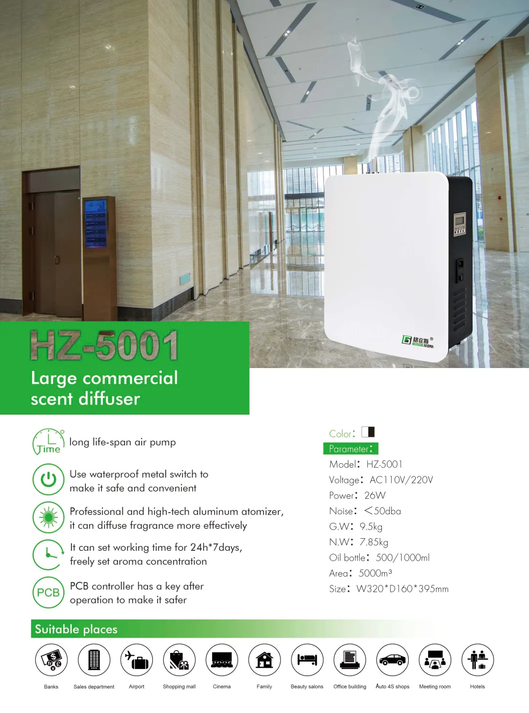 Scent Diffuser Machine Suppliers, Aroma Air System, Commercial HVAC Fragrance Machine