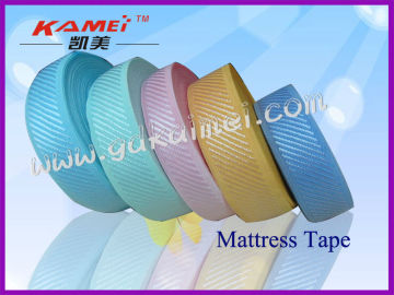 laminated edge strips for mattress machine