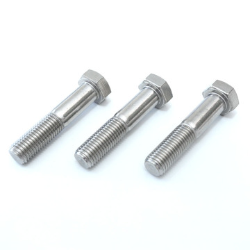 Stainless steel hexagonal flat head bolts DIN931