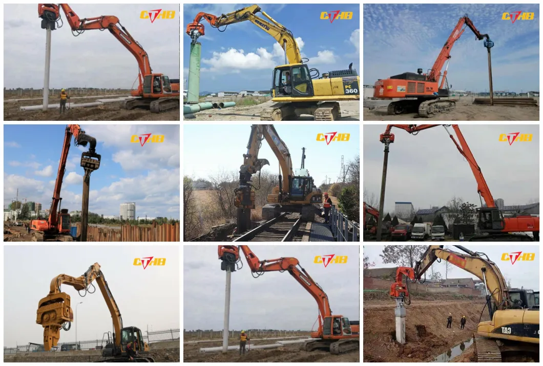 Hydraulic Pressure Static Pile Driver Vibratory Hammer