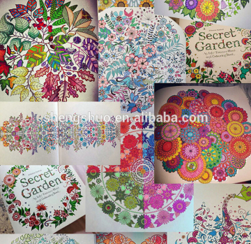 Secret Garden Coloring Book Hand-paint secret garden Postcard book