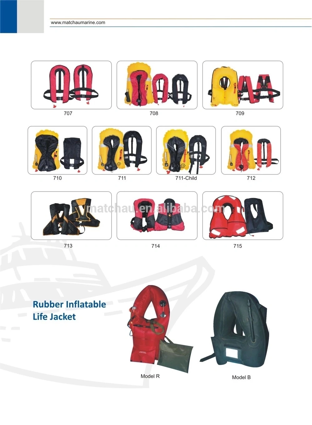 Auto Inflated 100n Single Air Chamber Life Jacket