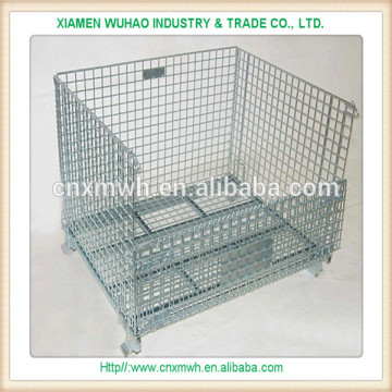 Wire basket cage welded wire mesh steel bin