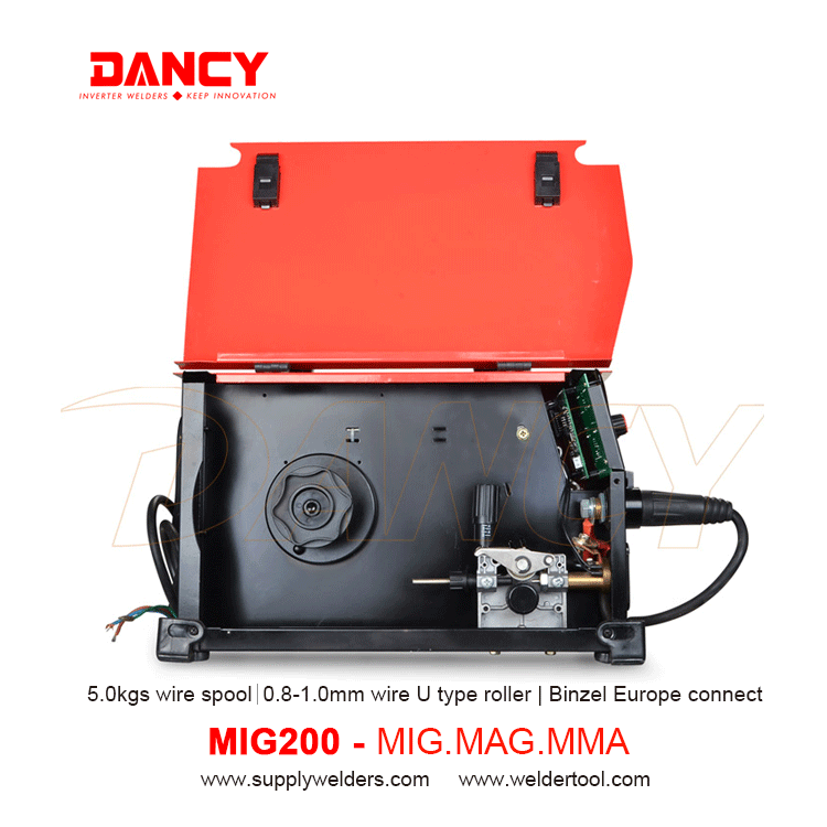 MIG200 آلة لحام ميغ 200A لحام غاز أو غاز