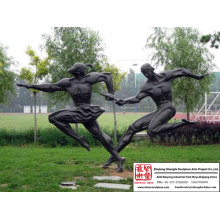 Plaza hedendaagse bronzen beeld