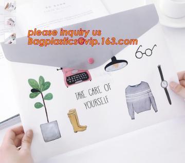 Recyclable PP Document Envelope for Office and School Supply, envelopes file folder, A4 Document Envelope