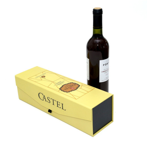 ไวน์กล่องของขวัญกระดาษแข็งที่มีความแข็งพรีเมี่ยมไวน์ไวน์