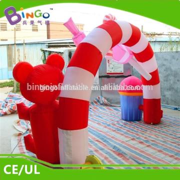 Advisting residential inflatable entrance gates