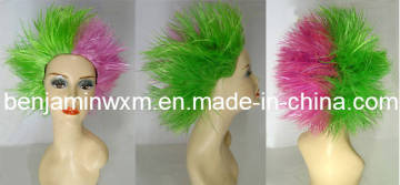 Fantastic Football Fans Play Wigs