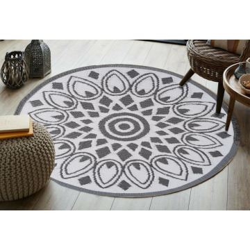 Reversible Luxury Round Carpet Made from Recycled Materials