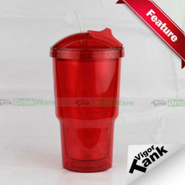 Plastic Sports Drinking Cups with Lid