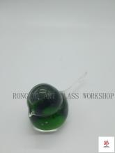 Green Bird Glass Sculpture