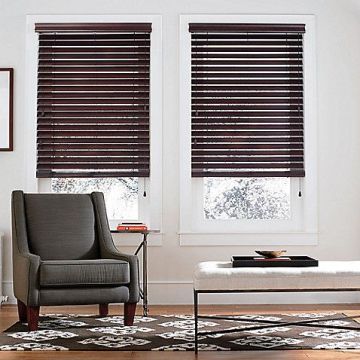 Basswood venetian blinds with tape ladder