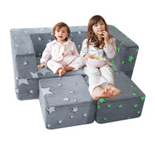 Modular Star Baby Couch - Glow in the Dark Toddler Play Sofa