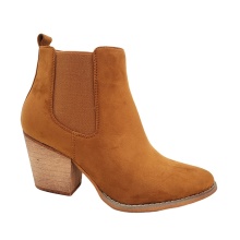 Women's Custom Brown Leather Cowboy Boots with Western Rubber for Rain