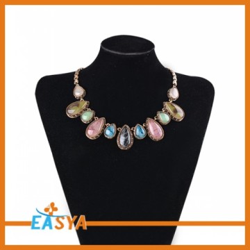 Latest Design Water Drop Shape Stone Wholesale Choker Necklaces