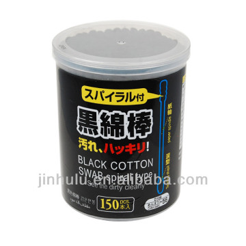 black cotton buds cotton swab cotton tip