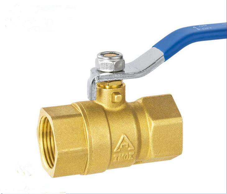 female thread manual brass ball valve, light weight thickening brass ball valve DN15