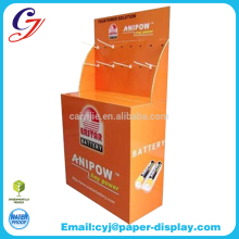 POP Advertising Cardboard Product Display Stands with Hooks