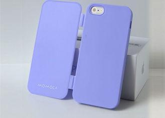 Blue TPU Flip Cover Case for iPhone 5 / 5S Shock Absorbing