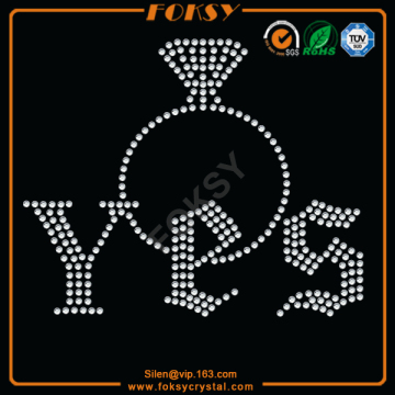 Yes with a ring rhinestone iron on transfers