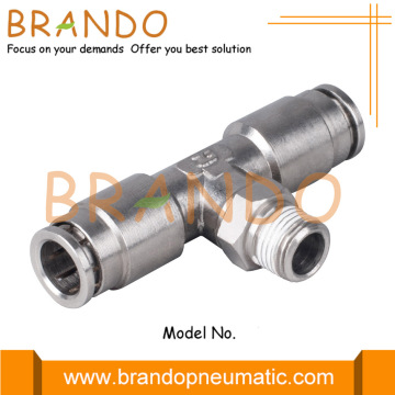 Ανδρικός κλάδος Tee Quick Connect Brass Pneumatic Coupling