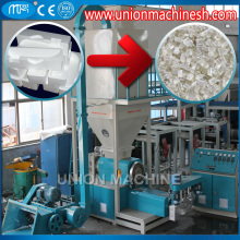 Waste EPS plastic Scrap Granules Making Machine Recycling Granulator Equipment with Grinder Crusher