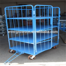 4 sides Steel cargo storage roll container vehicle