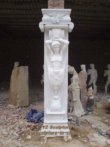 Carving Statue Column