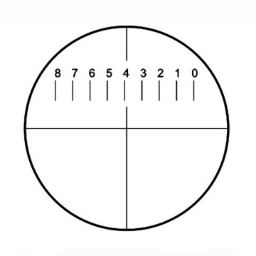 CAT911 8mm Scale 1mm Microscope Micrometer Reticle