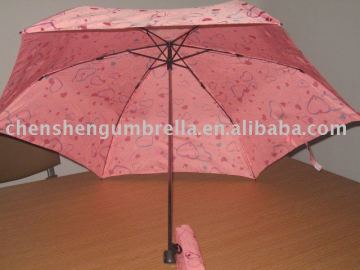 lady short folding umbrella