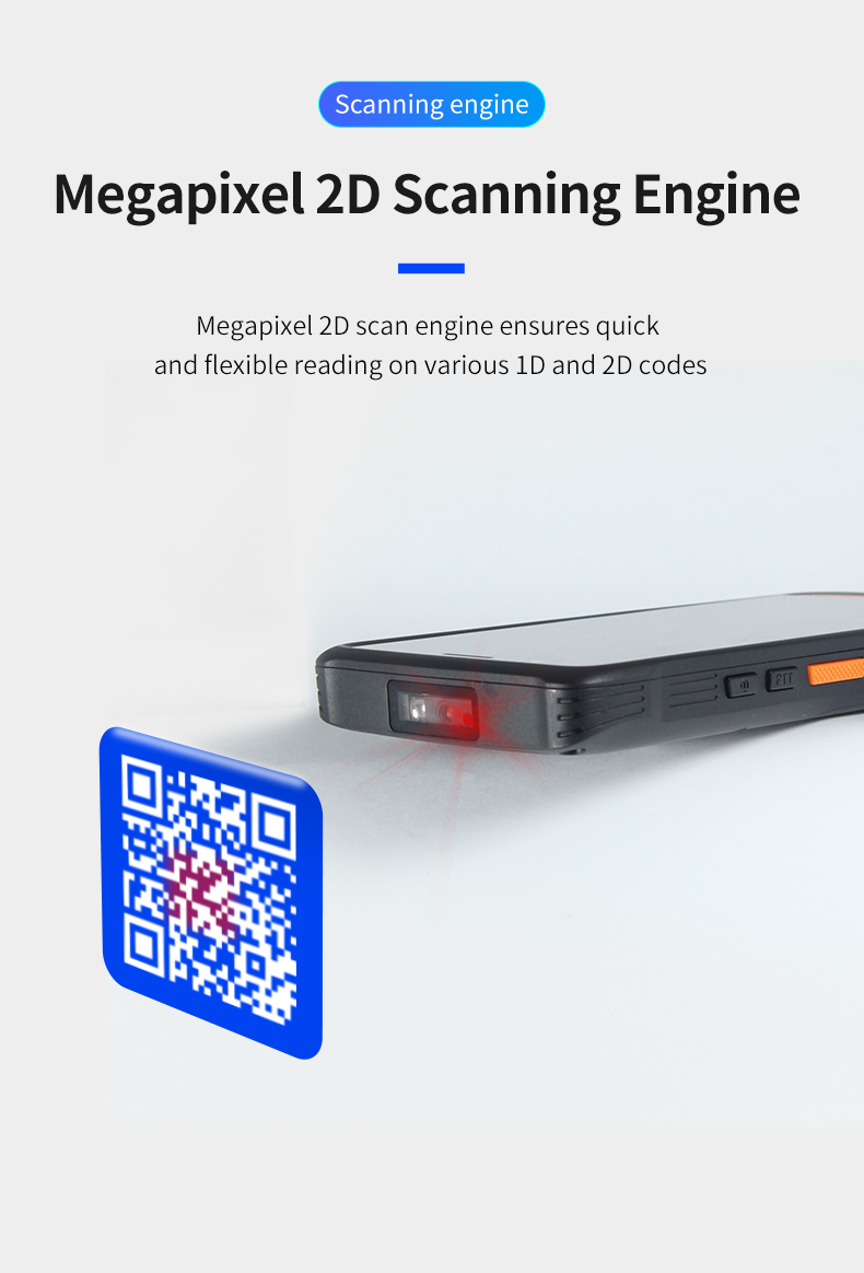 P5 IP65 Industrial Full Screen Android NFC Mobile Computer (12)