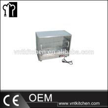glass food warmer display showcase/hot food showcase/food warmer showcase
