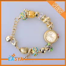 Fashion Gold Beaded Chain Slave Bracelet Big Gold Chain Bracelet