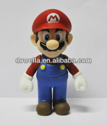 Plastic Super Mario Bros 4.5" MARIO Action Figure Toy