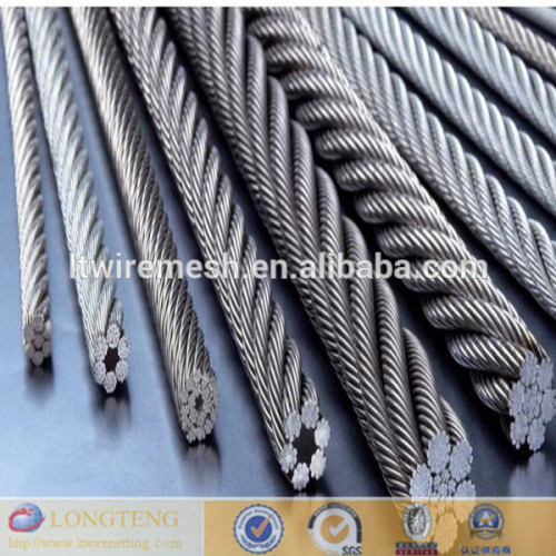 1*2 1*6 1*7 etc twist wire ,steel wire rope ,metal strand wire rope for construction